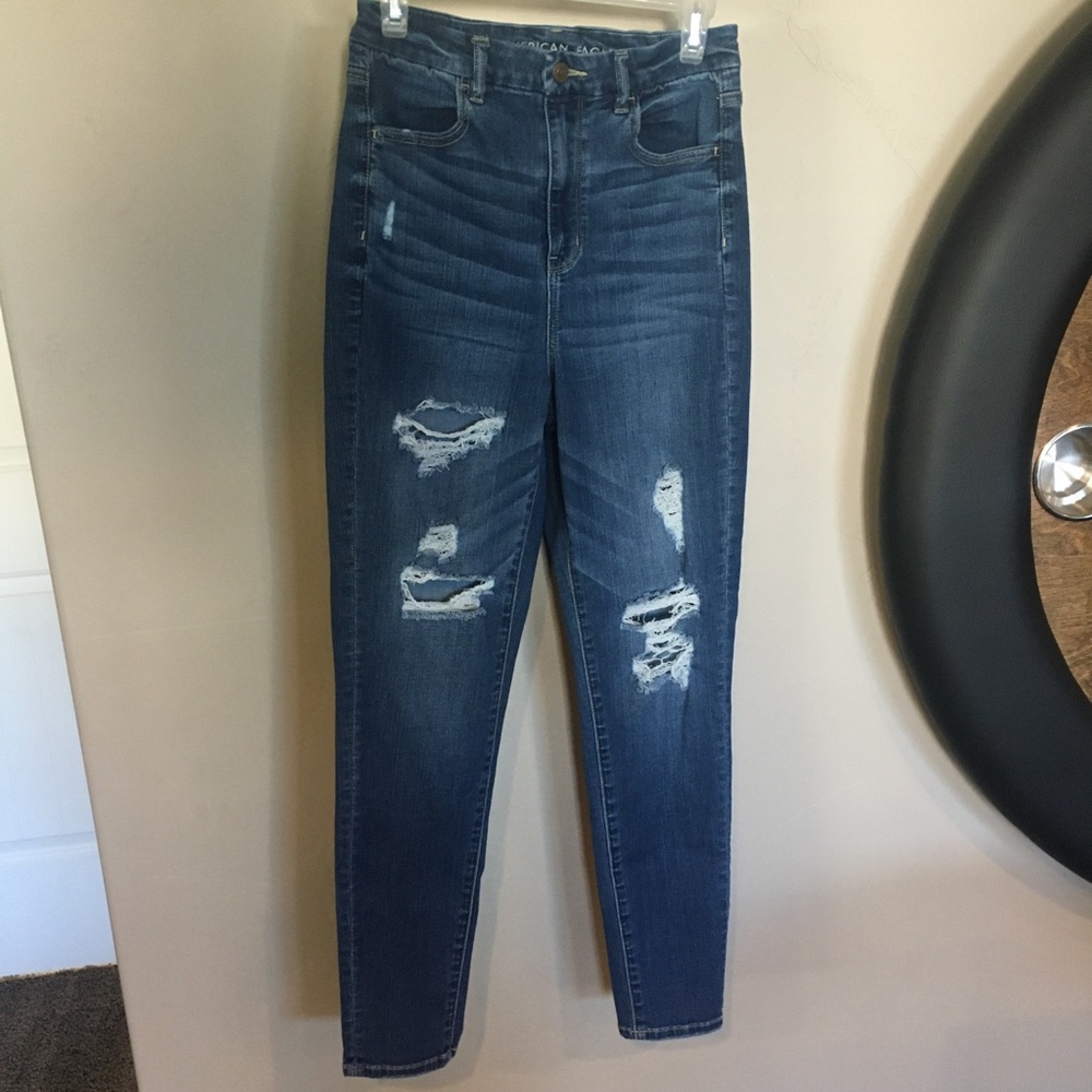 American Eagle SUPER high rise jeans